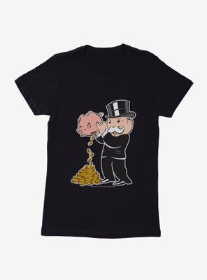 Monopoly Mr. Piggy Bank Womens T-Shirt