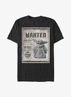 Extra Soft Star Wars The Mandalorian Wanted Child Poster T-Shirt