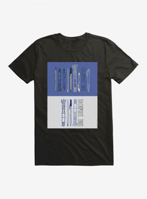 Doctor Who Sonic Screwdrivers Variety T-Shirt