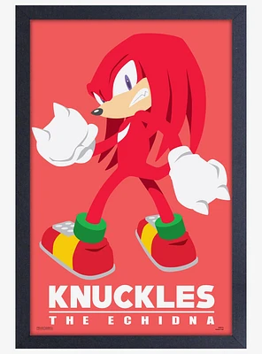 Sonic The Hedgehog Modern Character Knuckles Framed Poster