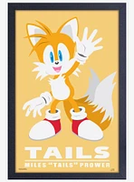 Sonic The Hedgehog Modern Character Tails Framed Poster