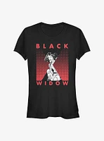 Marvel Black Widow Halftone Girls T-Shirt