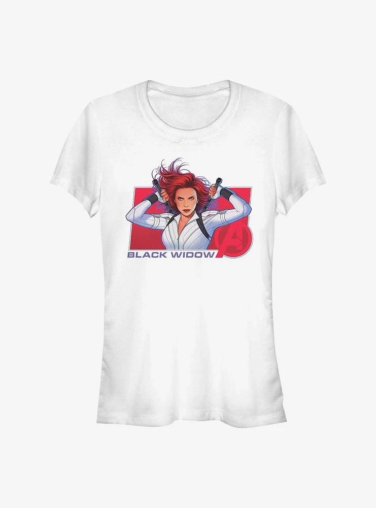 Marvel Black Widow Ready Girls T-Shirt