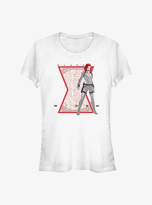 Marvel Black Widow Vector Girls T-Shirt