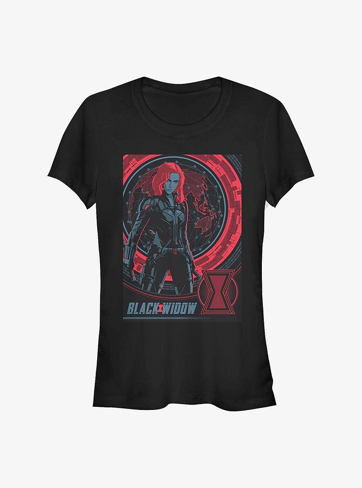 Marvel Black Widow Globe Girls T-Shirt