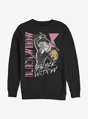 Marvel Black Widow Retro Crew Sweater