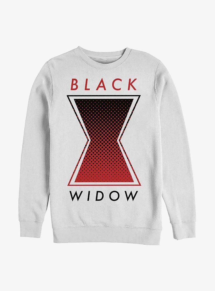 Marvel Black Widow Haftone Symbol Crew Sweater