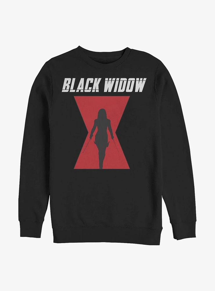 Marvel Black Widow Logo Crew Sweater