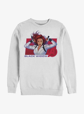 Marvel Black Widow Ready Crew Sweatshirt