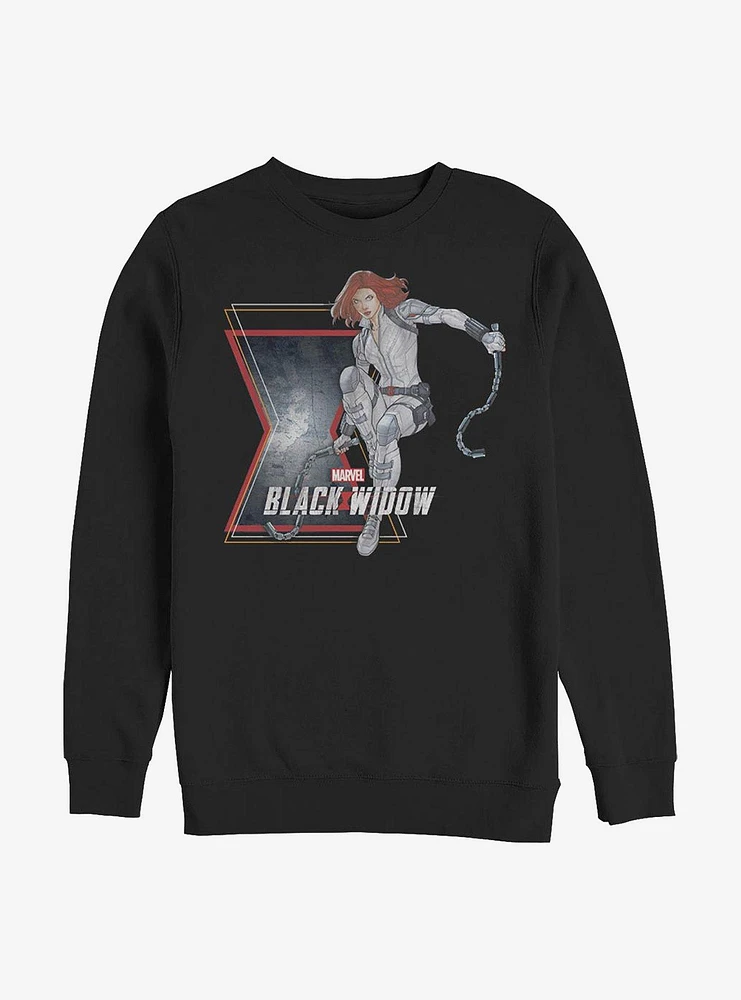 Marvel Black Widow Stun Crew Sweatshirt