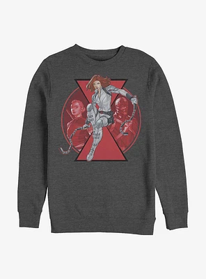 Marvel Black Widow Team Crew Sweatshirt