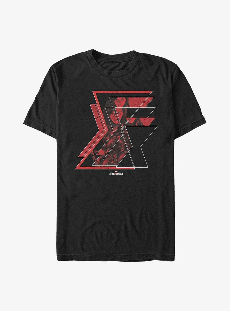 Marvel Black Widow Multiple Logos T-Shirt