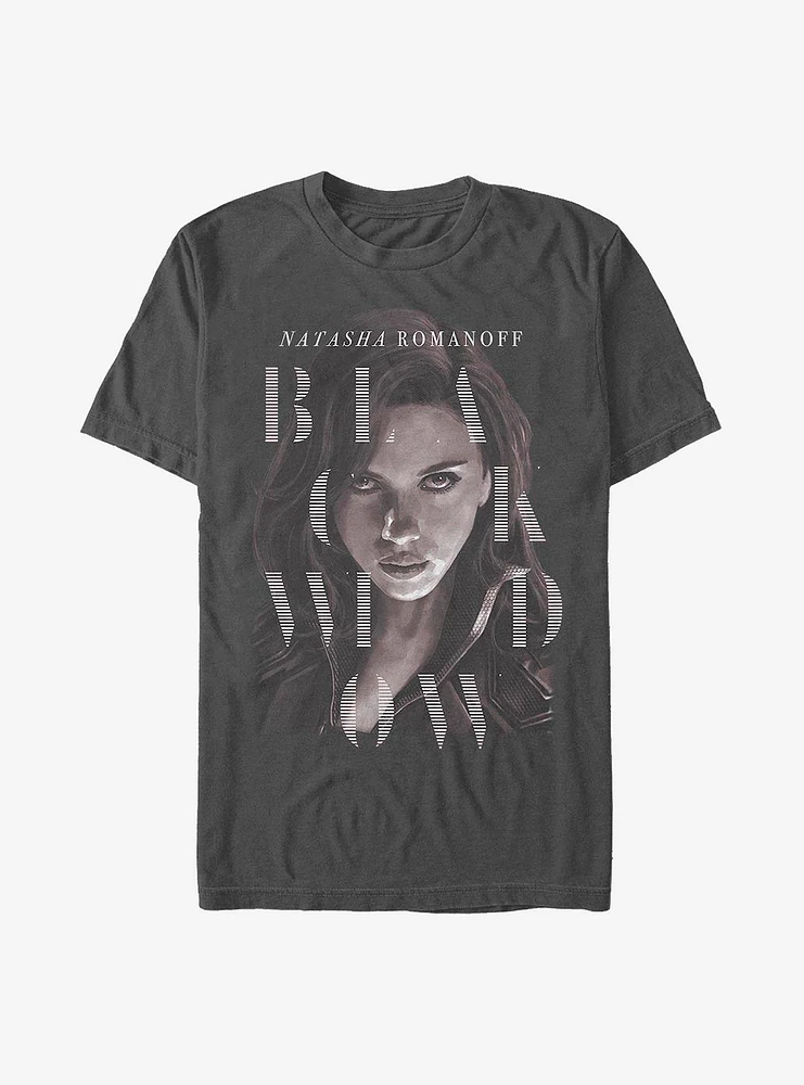 Marvel Black Widow Style Portrait T-Shirt