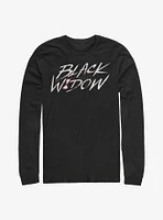 Marvel Black Widow Paint Long-Sleeve T-Shirt