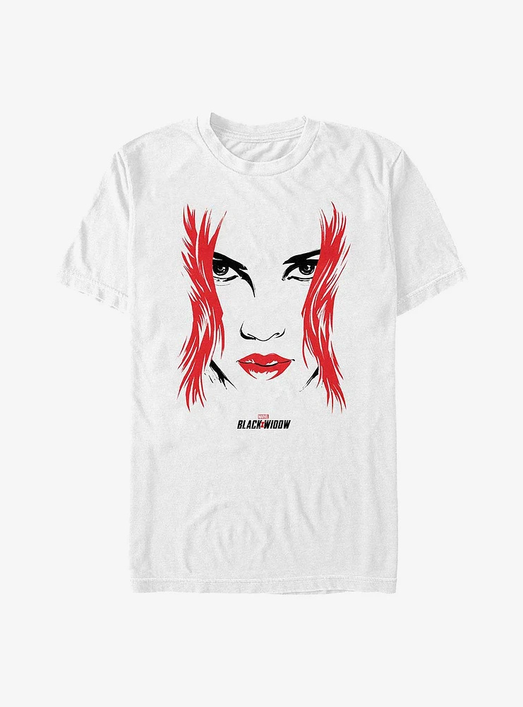 Marvel Black Widow Face T-Shirt