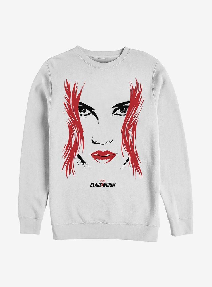 Marvel Black Widow Face Sweatshirt