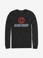 Marvel Black Widow Neon Icon Long-Sleeve T-Shirt