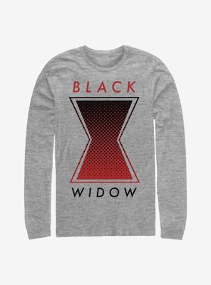 Marvel Black Widow Tonal Symbol Long-Sleeve T-Shirt