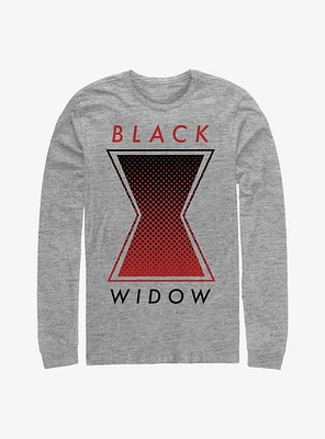 Marvel Black Widow Tonal Symbol Long-Sleeve T-Shirt