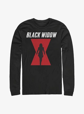 Marvel Black Widow Icon Logo Long-Sleeve T-Shirt