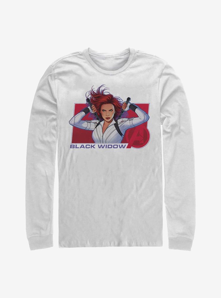 Marvel Black Widow Ready For Action Long-Sleeve T-Shirt