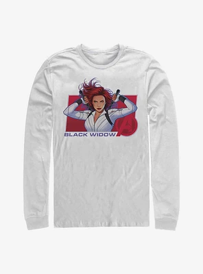 Marvel Black Widow Ready For Action Long-Sleeve T-Shirt