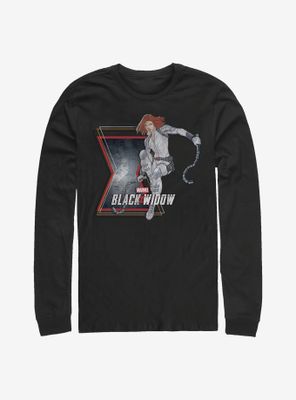 Marvel Black Widow Comic Icon Long-Sleeve T-Shirt