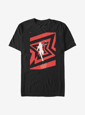 Marvel Black Widow Silhouette Run T-Shirt