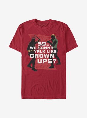 Marvel Black Widow Talk Like Grown Ups T-Shirt