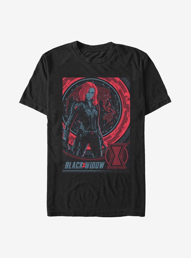 Marvel Black Widow Globe T-Shirt