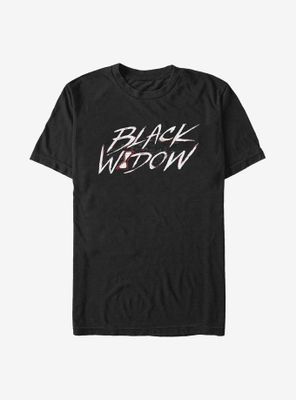 Marvel Black Widow Paint Script T-Shirt