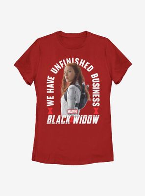 Marvel Black Widow Unfinished Business Womens T-Shirt