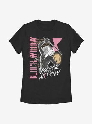 Marvel Black Widow Retro Womens T-Shirt