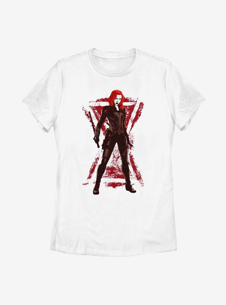 Marvel Black Widow Stance Womens T-Shirt