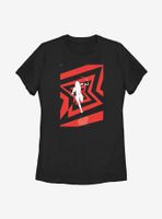 Marvel Black Widow Silhouette Run Womens T-Shirt