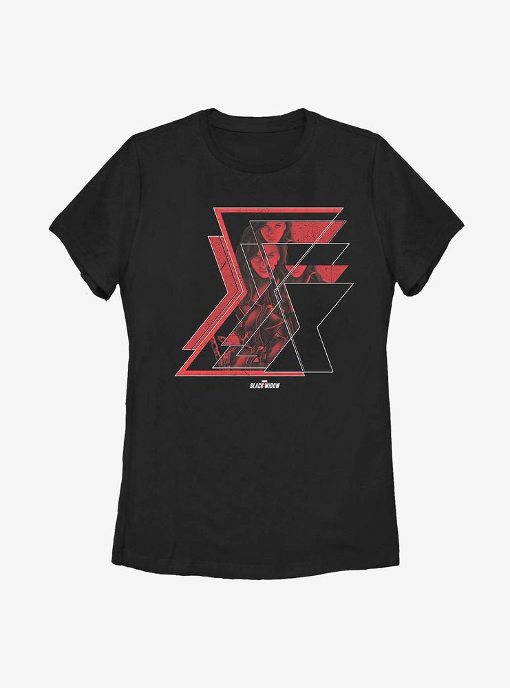 Marvel Black Widow Icon Split Womens T-Shirt