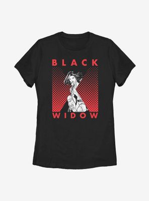 Marvel Black Widow Tonal Icon Womens T-Shirt