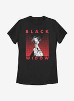 Marvel Black Widow Tonal Icon Womens T-Shirt