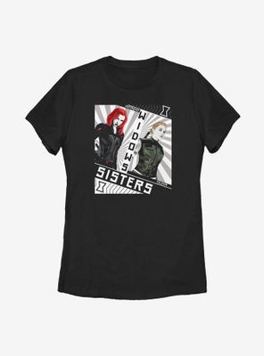 Marvel Black Widow Red Sisters Womens T-Shirt