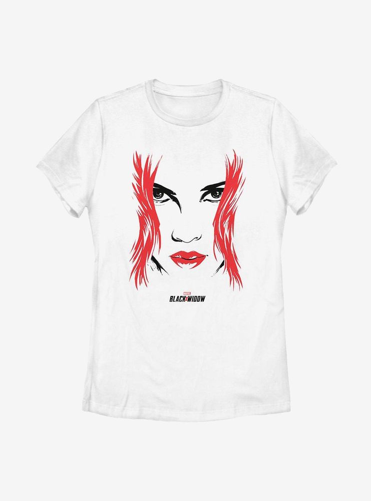 Marvel Black Widow Face Womens T-Shirt