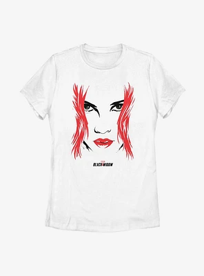 Marvel Black Widow Face Womens T-Shirt