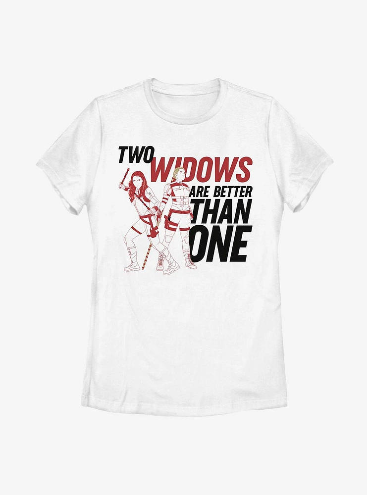 Marvel Black Widow Two Widows Womens T-Shirt