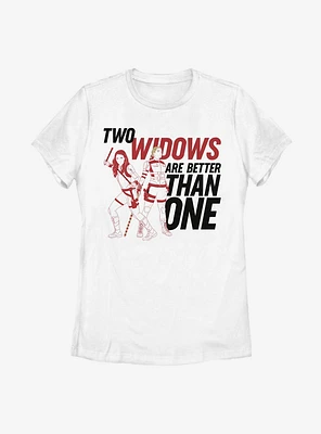 Marvel Black Widow Two Widows Womens T-Shirt