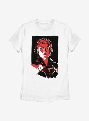 Marvel Black Widow Portrait Womens T-Shirt