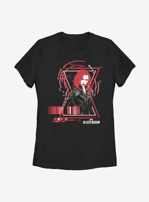 Marvel Black Widow Barcode Womens T-Shirt