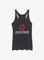 Marvel Black Widow Neon Icon Womens Tank Top