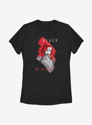 Marvel Black Widow Paint Womens T-Shirt