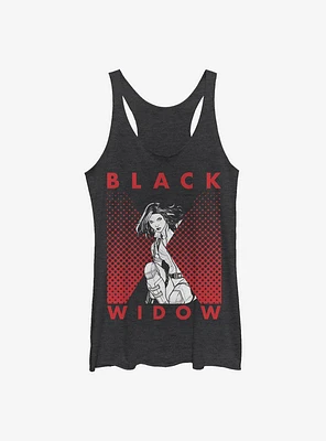 Marvel Black Widow Tonal Icon Womens Tank Top