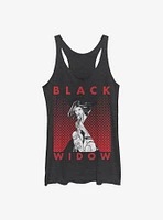 Marvel Black Widow Tonal Icon Womens Tank Top