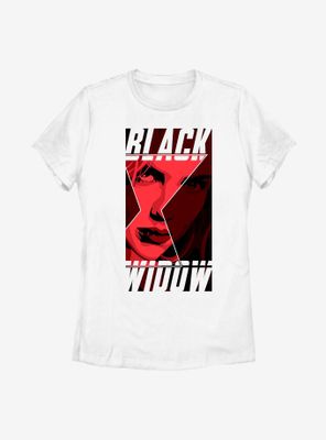 Marvel Black Widow Contrast Womens T-Shirt